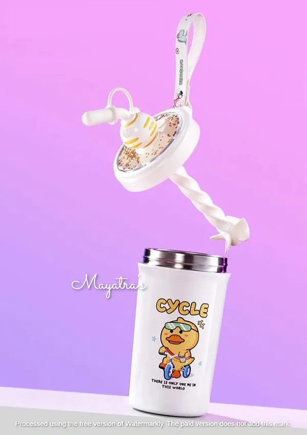 Multicolor_Cartoon_Design_Stainless_Steel_Insulated_Double_Wall_Flask_Bottle_For_Kid'S._Hot_And_Cold_Beverages_Thermos_Flask_With_Sipper_And_Straw,Lightweight,_Leakproof_Lid(630_Ml)_(White)