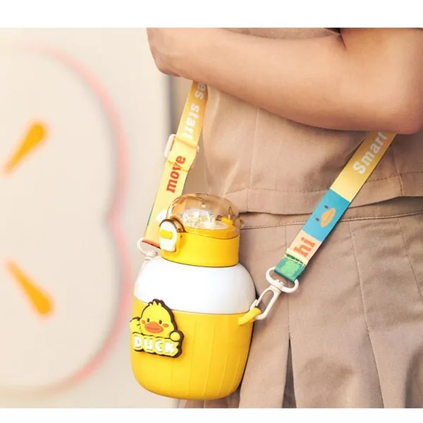 Multicolor_Insulated_Stainless_Steel_Water_Bottlecartoon_Hot_And_Cold_Water_Bottle,Double_Walled_Vacuum_Insulated_Stainless_Steel_Bottle,Thermos_Flask_With_Straw_(450_Ml)()