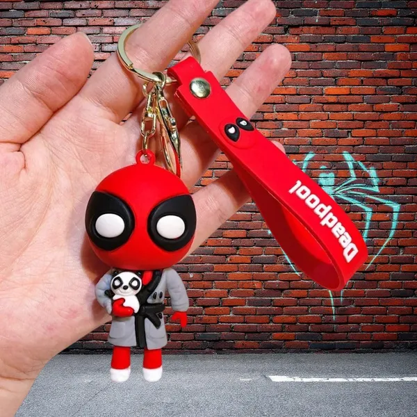 Multicolor_Action_Hero_3D_Keychain_With_Strap_Action_Figure_Keyrings_For___&_Bags_Decor
