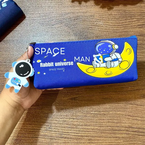 Multicolor_Space_Pencil_Case_Pencil_Pouch_With_A_Keychain_For_Boys_School_Organizer_Stationery_Pouch_Zipper_Closure_Soft_Waterproof_Pouch_Return_Gift_For___Boys_Space_Astronaut_Theme