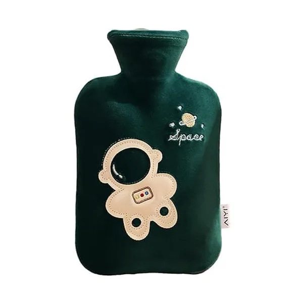 Multicolor_Hot_Water_Bag_With_Plush_Cover_For_Pain_Relief_Heating_Bag,Bottle,_Heating_Pad,Water_Bag_With_Cute_Astronaut_Design_Soft_Cover,Hot_Water_Bottle_&_Rubber_Bottle_1000_Ml