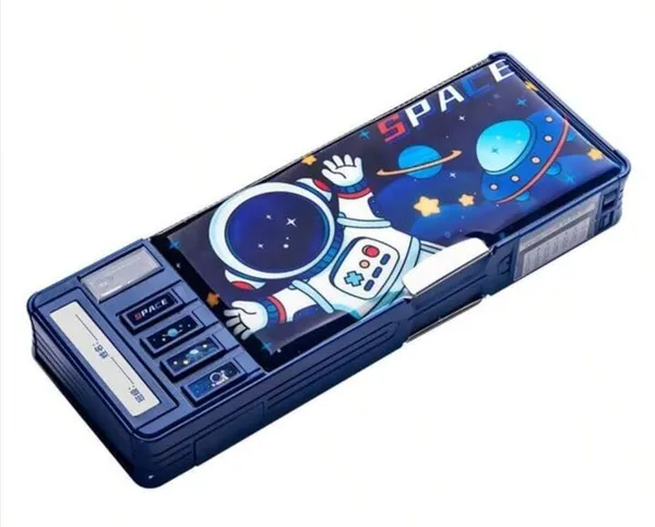 Multicolor_Astronaut_Pencil_Case_Multifunction_For_Girls_And_Boys,Cute_Cartoon_Pen_Box_Organizer_Stationery_With_Lock,Sharpener,School_Supplies,Best_Gifts_For