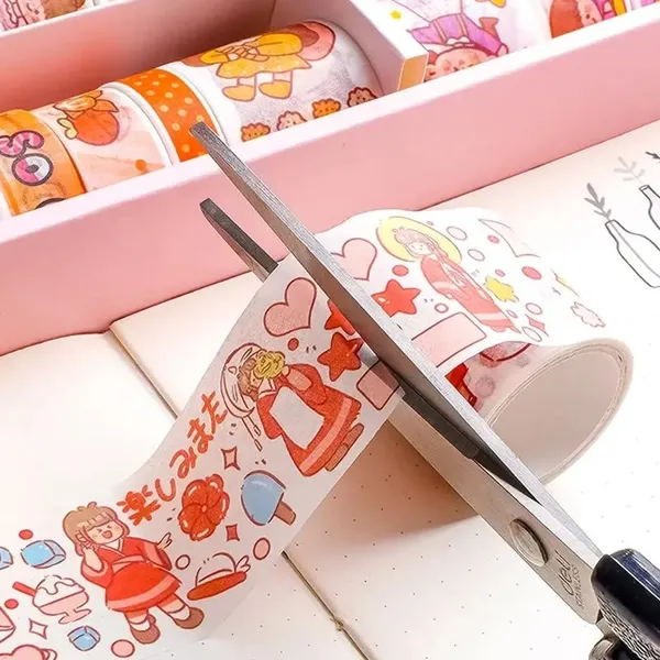 Multicolor_Kawaii_Washi_Tape,100_Rolls_Washi_Tape_Set,_Colourful_For_Scrapbooking,Masking_Tape_Suitable_For_All_Diy_Enthusiasts,_Arts_Crafts_(Peace_Cake)