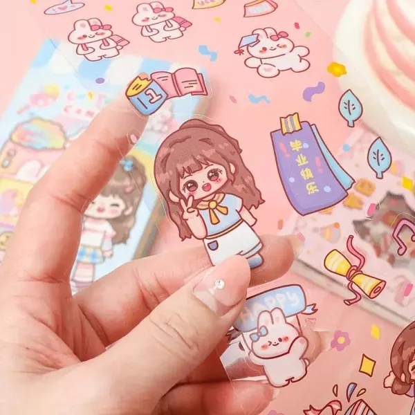Multicolor_Kawaii_Stickers_Cute_Cartoon_Theme_Cute_Washi_Stickers_For_Project,_Japanese_Style_Girls_Sticker_Set,_Size_Of_Each_Sheet_40_X_8_Cm_(Color_And_Design_May_Vary)_(Pack_Of_8)