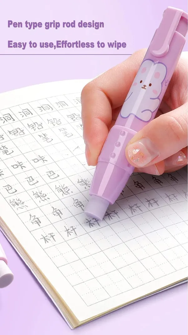 Multicolor_Beautiful_Retractable_Pen_Style_Cartoon_Eraser_For_Children_And_Birthday_Return_Gifts_Pack_Designs_And_Color_May_Vary_(Pack_Of_10)