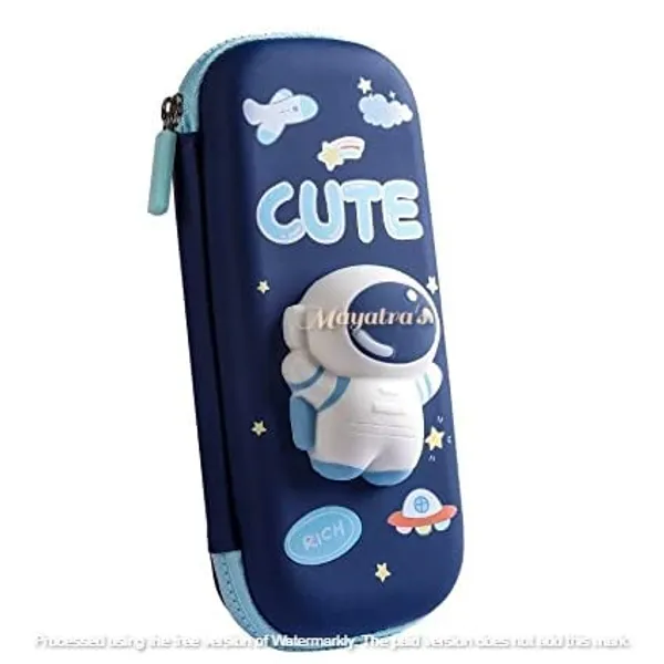 Multicolor_3D_Eva_Pencil_Case_For___Cute_Squishy_Cartoon_Large_Capacity_Zipper_Pencil_Case_For__,_Stationary_Storage_Box_Pencil_Holder_Return_Gifts_For___(Blue)