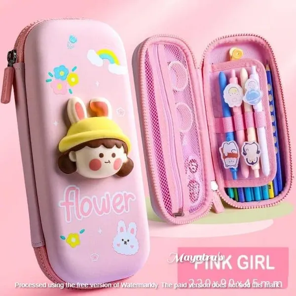 Multicolor_3D_Eva_Pencil_Case_For___Cute_Squishy_Cartoon_Large_Capacity_Zipper_Pencil_Case_For__,_Stationary_Storage_Box_Pencil_Holder_Return_Gifts_For