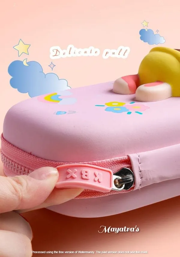 Multicolor_3D_Eva_Pencil_Case_For___Cute_Squishy_Cartoon_Large_Capacity_Zipper_Pencil_Case_For__,_Stationary_Storage_Box_Pencil_Holder_Return_Gifts_For