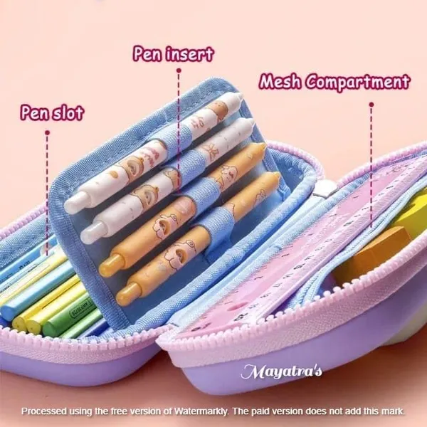 Multicolor_3D_Eva_Pencil_Case_For___Cute_Squishy_Cartoon_Large_Capacity_Zipper_Pencil_Case_For__,_Stationary_Storage_Box_Pencil_Holder_Return_Gifts_For