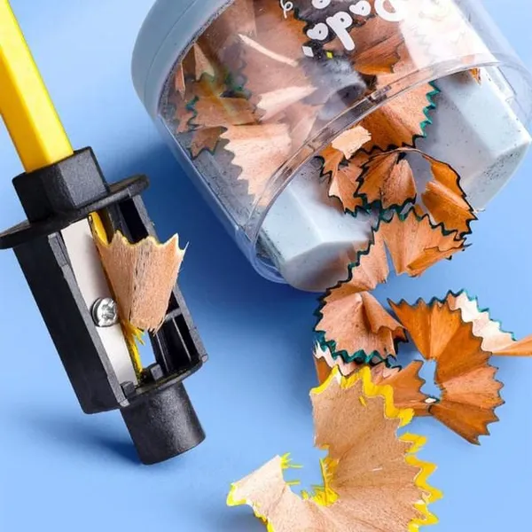 Multicolour_Cartoon_Electric_Pencil_Sharpener_Auto_Feedin_Clear_Shaving_Box_Nonslip_Mats_Mini_Sharpener_Cute_Mini_Electric_Pencil_Sharpener_For___(Yellow)