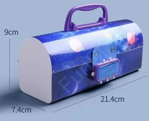 Multicolour_Mayatr'S_Pencil_Box_With_Code_Lock_Pen_Case_Large_Capacity,_Suitcase_Style_Password_Lock_Pencil_Case,_Multilayer_Multifunction_Storage_Bag_Secret_Compartment_Pencil_Box