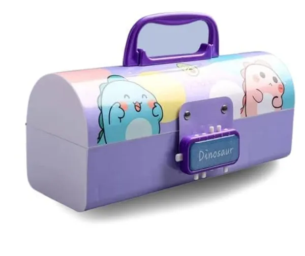 Multicolour_Multi_Function_Kid'S_Pen_&_Pencil_Box,_Suitcase_Style_Password_Lock_Pencil_Case,_Multi_Layer_Storage_Case,Stationary_Organizer_Case_For__,_Return_Gift_For
