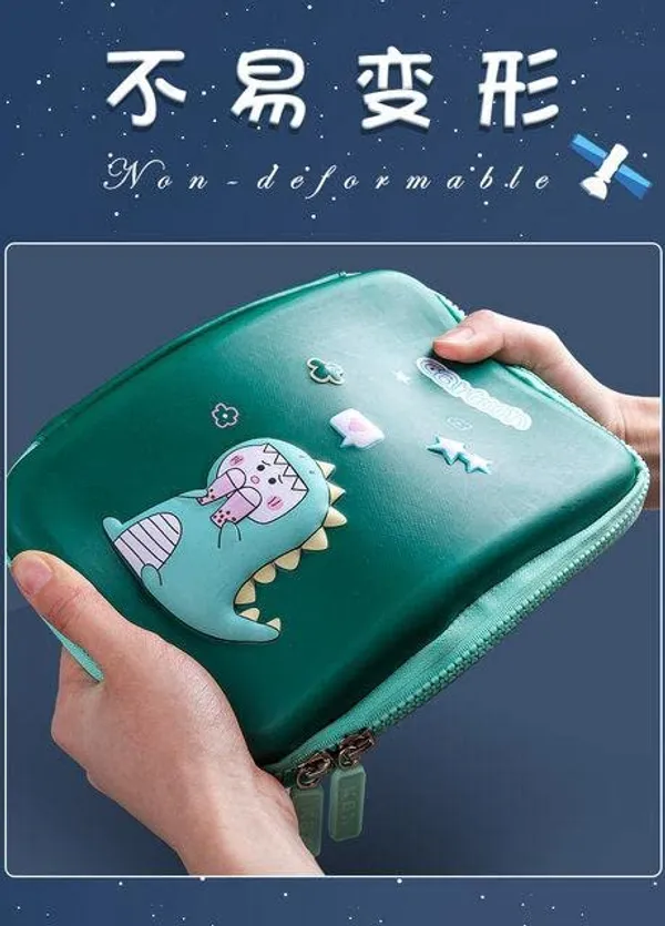 Multicolour_3D_Eva_Pencil_Bag_For__,Pencil_Case_Stationery,Largecapacity_Boys_And_Girls_Pencil_Pouches_Children'S_Student_Gift_Stationery_Box_Dinosaur