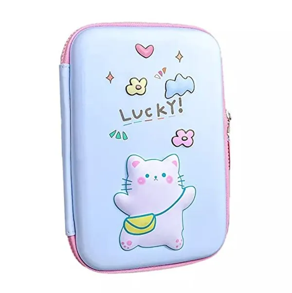 Multicolour_3D_Eva_Pencil_Case_For___Cute_Squishy_Cartoon_Large_Capacity_Zipper_Pencil_Case_For__,_Stationary_Storage_Box_Pencil_Holder_Return_Gifts_For