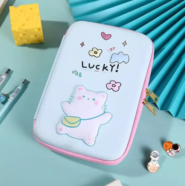 Multicolour_3D_Eva_Pencil_Case_For___Cute_Squishy_Cartoon_Large_Capacity_Zipper_Pencil_Case_For__,_Stationary_Storage_Box_Pencil_Holder_Return_Gifts_For