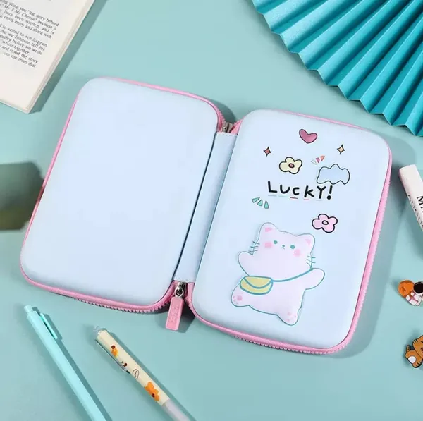 Multicolour_3D_Eva_Pencil_Case_For___Cute_Squishy_Cartoon_Large_Capacity_Zipper_Pencil_Case_For__,_Stationary_Storage_Box_Pencil_Holder_Return_Gifts_For