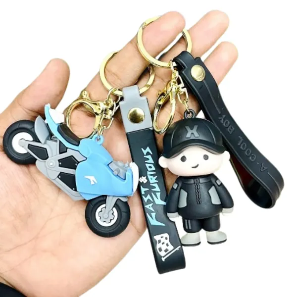 Blue_Kawaii_Racing_Bike_Rubber_Key_Rings/Keychain,3D_Rubber_Key_Chain,_Stylish_Design_Cartoon_Silicone_Keyrings_For_Home,Office,Car_Key_Rings,Best_Gift_Keychains_(Pack_Of_2_Pcs)