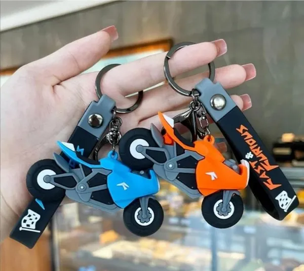 Blue_Kawaii_Racing_Bike_Rubber_Key_Rings/Keychain,3D_Rubber_Key_Chain,_Stylish_Design_Cartoon_Silicone_Keyrings_For_Home,Office,Car_Key_Rings,Best_Gift_Keychains_(Pack_Of_2_Pcs)