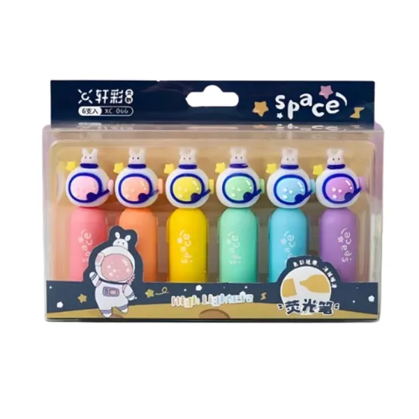 Multicolor_Pastel_Highlighters_6_Pcs_Aesthetic_Highlighters_Pens,_Highlighters_For_Book_Marking,_Line_Markers_Pens,_Chisel_Tip_Fine_Grip_Marker_Pen,Highlighter_Marker_Pens_(Astronaut)