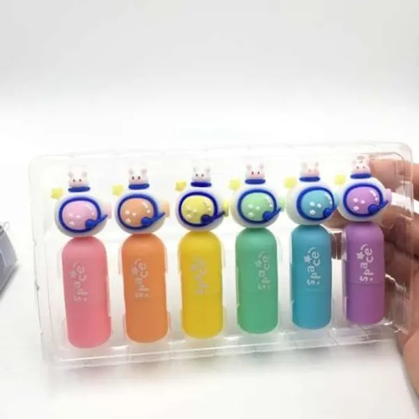 Multicolor_Pastel_Highlighters_6_Pcs_Aesthetic_Highlighters_Pens,_Highlighters_For_Book_Marking,_Line_Markers_Pens,_Chisel_Tip_Fine_Grip_Marker_Pen,Highlighter_Marker_Pens_(Astronaut)