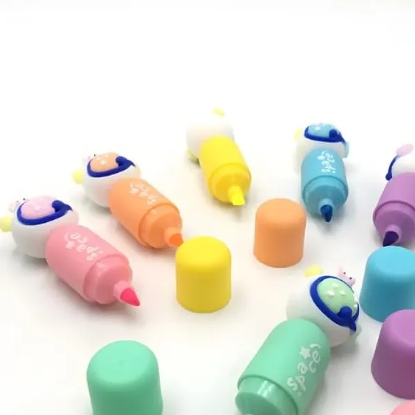 Multicolor_Pastel_Highlighters_6_Pcs_Aesthetic_Highlighters_Pens,_Highlighters_For_Book_Marking,_Line_Markers_Pens,_Chisel_Tip_Fine_Grip_Marker_Pen,Highlighter_Marker_Pens_(Astronaut)