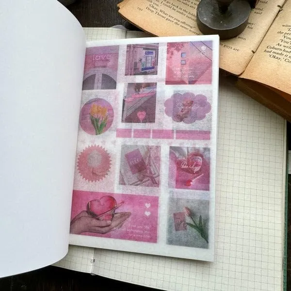 Multicolor_Magazine_Sticker_Booklet,Sticker_Book_Set_20_Sheets/240+_Paper_Retro_Creative_Notebook_Decoration_Stickers,Stickers_For_Project,_Japanese_Style_Stickers,Journals,Scrapbooking