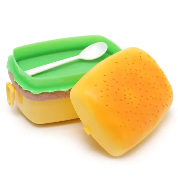 Multicolor___Abs_Plastic_Madwolf_Square_3_Containers_Sandwich_Burger_Shape_Tiffin_Lunch_Box_(Yellow,_500_Ml)_(Pack_Of_1)