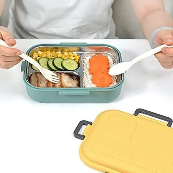 Multicolor_Stainless_Steel_Lunch_Box_For_Adults_And___|_Keep_Foods_Separated_|_3_Compartments_Tiffin_|_School_Travel_Picnic_Office_Use|