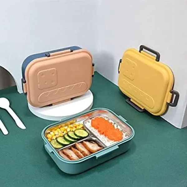Multicolor_Stainless_Steel_Lunch_Box_For_Adults_And___|_Keep_Foods_Separated_|_3_Compartments_Tiffin_|_School_Travel_Picnic_Office_Use|