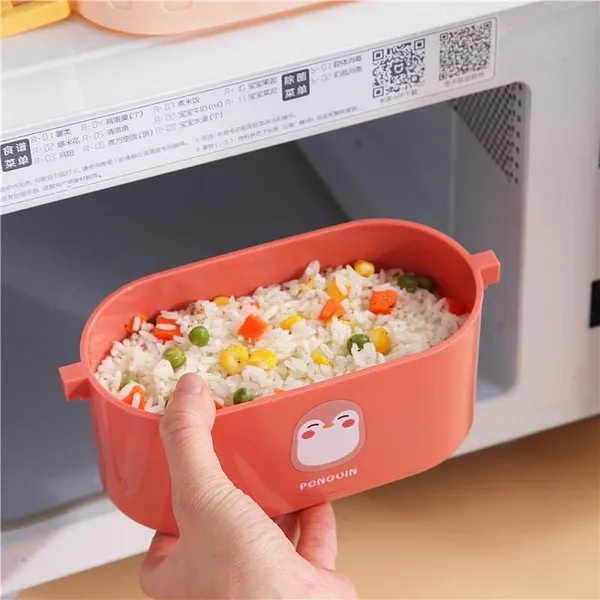Multicolor_Double_Decker_Lunch_Box_|_With_Plastic_Spoon_&_Handle_|_Tiffin_Box_For_Women_And_Men_Office,___To_School_Full_Meal|Easy_To_Carry|_950_Ml