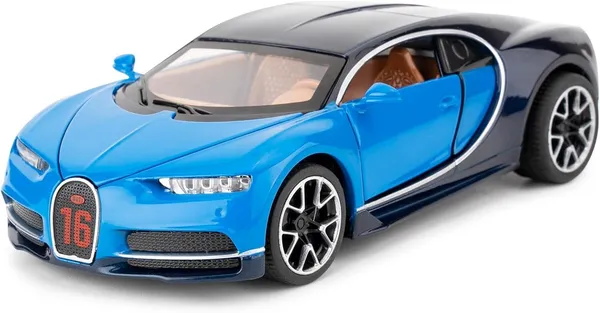 Bugatti__1:32_Ratio_Alloy_Toy_Car_-_Pull_Back_Model_with_Sound,_Bright_Lights_&_Realistic_Design_(Blue)