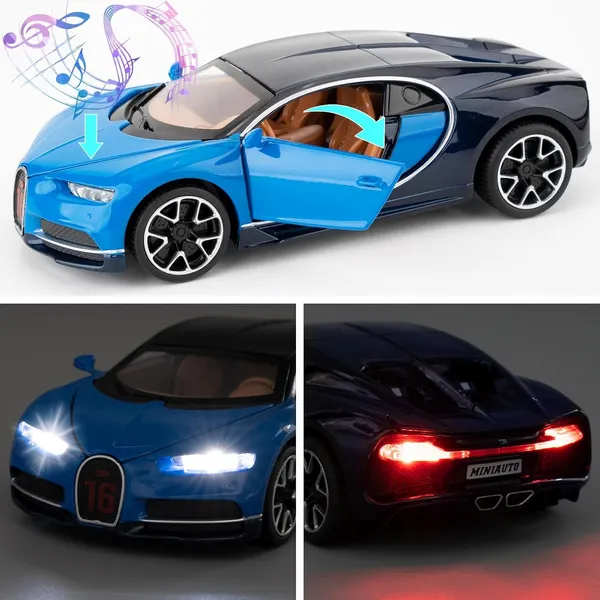 Bugatti__1:32_Ratio_Alloy_Toy_Car_-_Pull_Back_Model_with_Sound,_Bright_Lights_&_Realistic_Design_(Blue)
