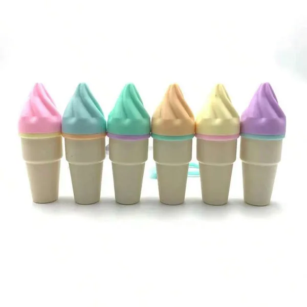 Multicolor_Durable_Plastic_Set_Of_6_Pcs_Colourful_Softy_Ice_Cream_Marker/Highlighter_Pen_Stationery_Pouch_Set_Ideal_For_Gifting___And_Childrens_Birthday_Gifting
