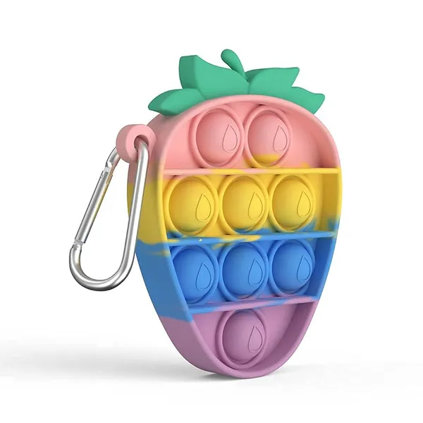 Multicolor_Pop_Fidget_It_Pop_N_Pop_Fruit_Keychain_Flexible_Fun_Learn_N_Play_Reversible_Double_Side_Sensory_Silicone_Stress_Relief_Toy._(Strawberry_2In1)