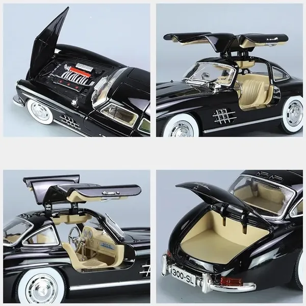 Mercedes-Benz_300SL_1:24_Die-Cast_Sports_Car_-_Alloy_Metal_Pullback_Toy_with_Lights_&_Music,_Openable_Doors,_for___(Black)