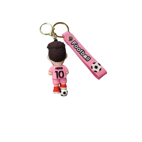 Multicolor_Cheers_On_Your_Team_With_Football_Player_Ronaldo_Messi_3D_Rubber_Keychain_With_Long_Ribbon_A_Vibrant_Accessory_For_Soccer_Fans_And_Collectors
