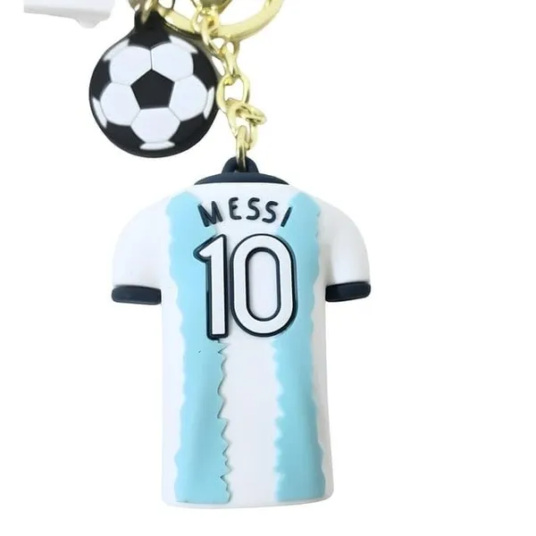 Multicolor_Football_Keychain_No10,Cartoon_Cute_Keyring_Holder,Keychain_For___For_School_Bag,Keychain_Hook_Holder_For_Bikes_&_Car_Keychains,Pendant_Hanging,Gifts_Keychain_For_Boys(White)