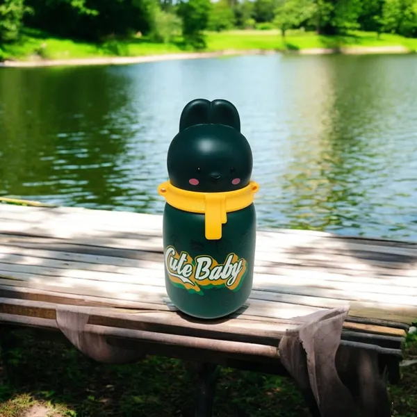 Multicolor_Rabbit_Edition_Stainless_Steel_Vacuum_Insulated_Water_Bottle_Water_Bottle_For___School,Bpa_Free_350Ml,Leak_Proof_(Green)