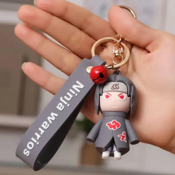 Mayatra's_Niinja_Warior_Rubber_Keychains-_Big_Size_Keychains_with_Hook,_Bell_&_Strap_for_Bags,_Keys_&_Gifts_(Black)