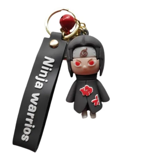 Mayatra's_Niinja_Warior_Rubber_Keychains-_Big_Size_Keychains_with_Hook,_Bell_&_Strap_for_Bags,_Keys_&_Gifts_(Black)