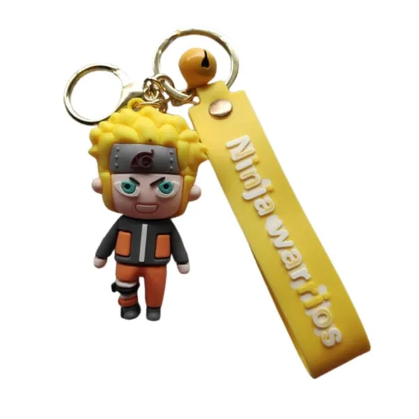 Mayatra's_Niinja_Warior_Rubber_Keychains-_Big_Size_Keychains_with_Hook,_Bell_&_Strap_for_Bags,_Keys_&_Gifts_(Orange)