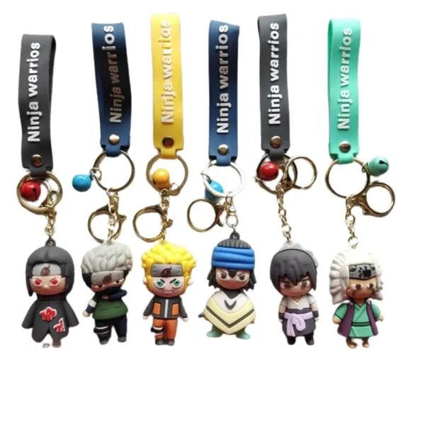 Mayatra's_Niinja_Warior_Rubber_Keychains-_Big_Size_Keychains_with_Hook,_Bell_&_Strap_for_Bags,_Keys_&_Gifts_(Orange)