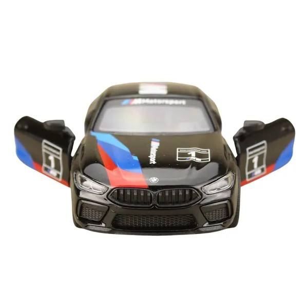 BMW_M8,_1:38_Alloy_Metal_Pull_Back_Car_With_Openable_Doors_(Black)