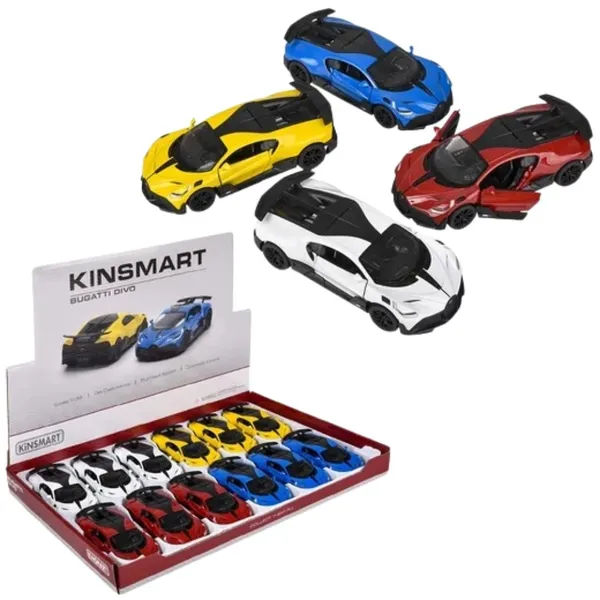 Kinsmart_White_Bugati_Divo_Metal_1:36_Diecast_Model_Car_For