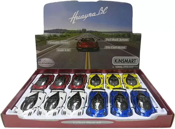Kinsmart_Blue_Huayra_Bc_Metal_1:38_Diecast_Model_Car_For