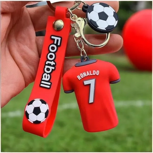 Multicolor_Football_Jersey_Keychain,Cartoon_Cute_Doll_Keyring_Holder,Keychain_For___For_School_Bag,Keychain_Hook_Holder_For_Bikes_&_Car_Keychains,Pendant_Hanging,Gifts_Keychain_For_Boys_(Redwhite)