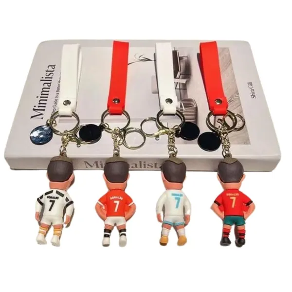Multicolor_New_Football_Player_Keychainanime_Doll_Bag_Pendant,Action_Figure_Collection,Soccer_Star_Key_Chain,_Souvenirs,Toy_Gifts_For_Sports_Fans_&_Collectors(Pack_Of_4)