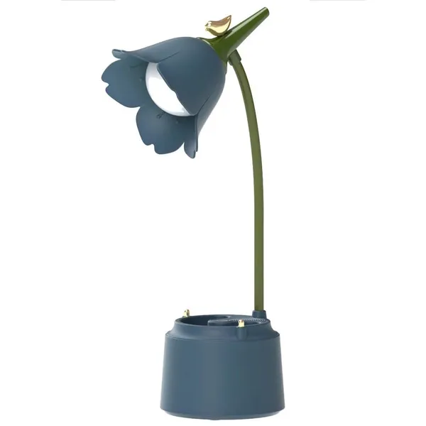 Multicolor_Kawaii_Cute_Led_Desk_Lamp_Desk_Accessories,Flower_Bird_Table_Lamp_Usb_Rechargeable,3_Color_Modes,Eye_Caring_Reading_Lamp_(Midnight_Blue)
