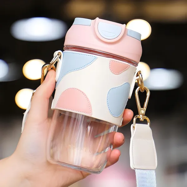 Multicolor_Plastic_Cup_With_Dual_Lid_Sipper_And_Straw_Leak_&_Spill_Proof_Tumbler,Coffee_Mug,Travel_Tumbler_For_Hot_&_Cold_Drinks_Like_Coffee,_Shake,Juice.Bpa_Free_500_Ml