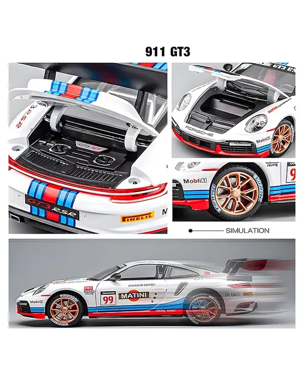 Sports_Car_Model_GT3_/_Martini_1:24_Alloy_Exquisite_Fine_Workmanship_�_Simulation_Model_Car_Toy